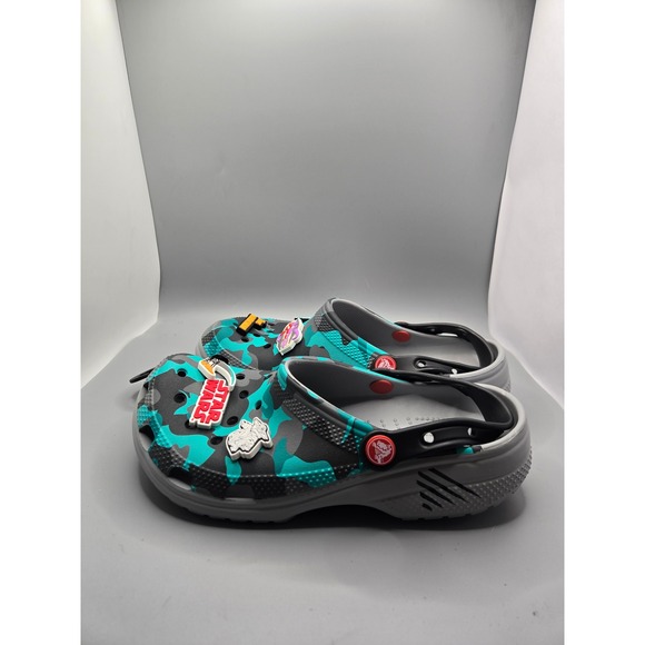 Crocs Classic All-Terrain Clog xStar Wars The Mandalorian Camo Men's 8 / W 10 - Picture 4 of 7